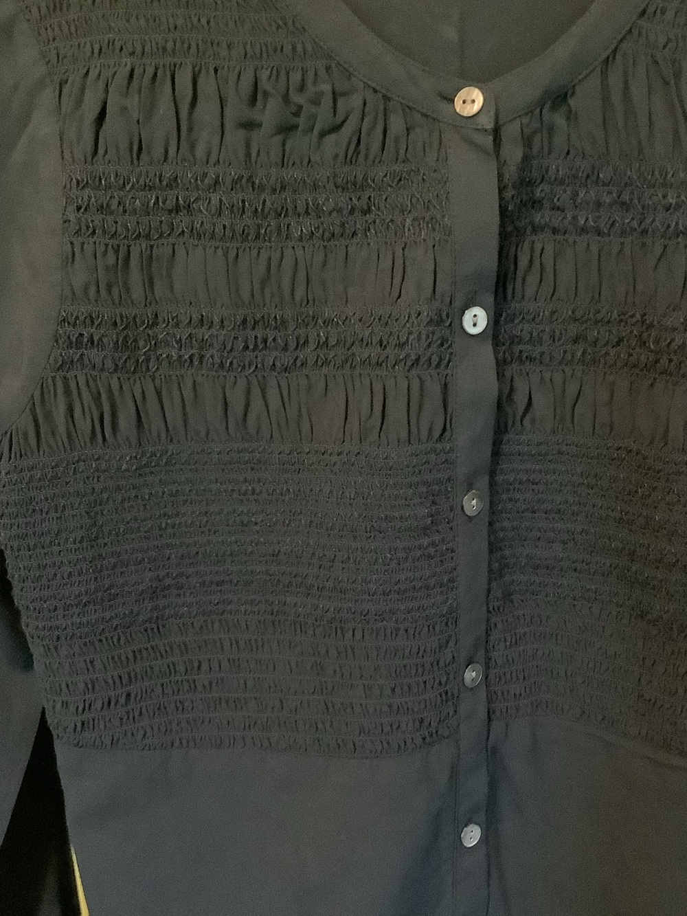Navy Button-Front Long Cardigan - Picture 3 of 8